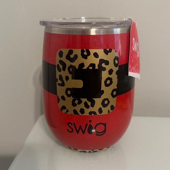 Swig Red Santa Leopard Wine Tumbler - Picture 1 of 1